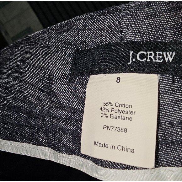 J. Crew Woman's Heather Gray Harlow 2 Snap‎ Zipper Slacks Rn# 77388 Size 8 - Picture 4 of 9